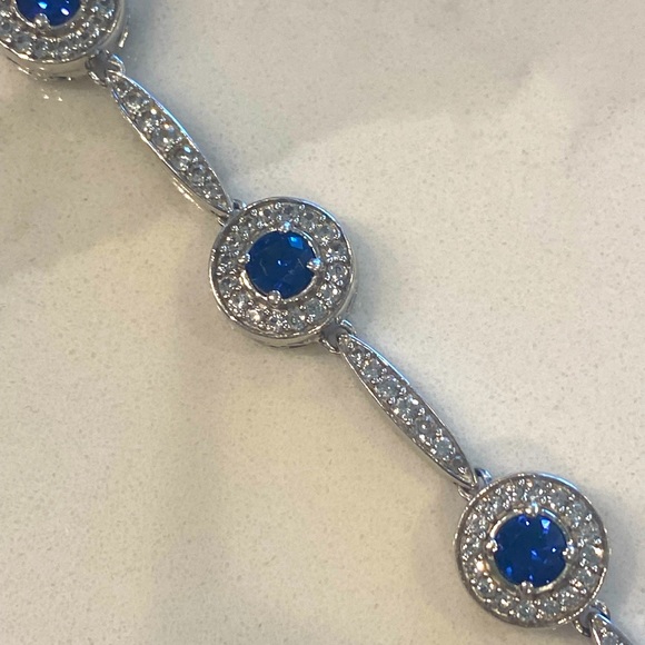 Jared lab created sapphire bracelet - Picture 2 of 3